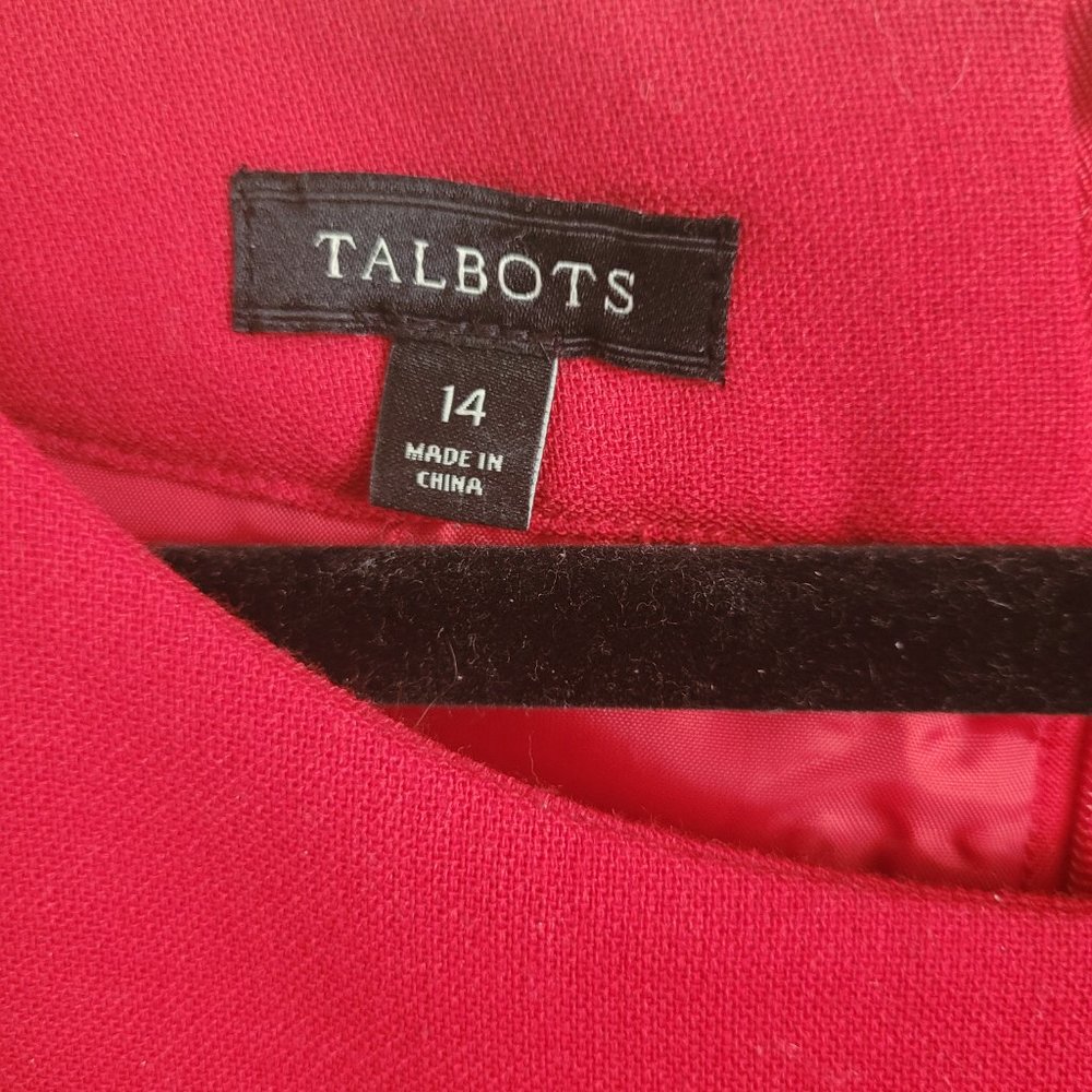 Talbots red dress Sleeveless size 14 - Picture 5 of 9